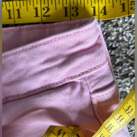 Old Navy Wide Leg High Waisted Pink Denim Jeans size 2 - Picture 5 of 9